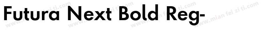 Futura Next Bold Reg字体转换